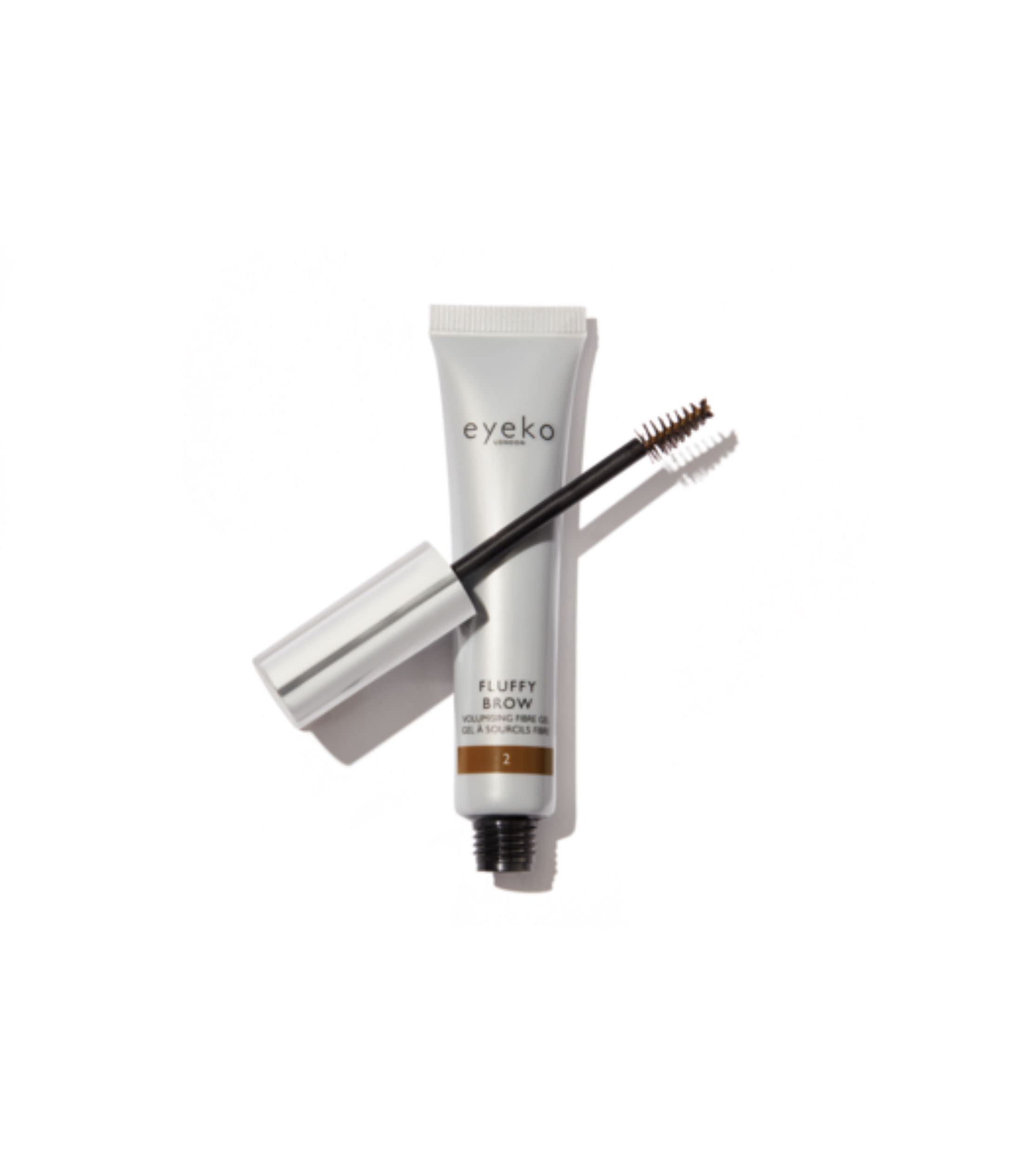 Eyeko Fluffy Brow Volumising Fibre Gel - Taupe Brown 2 | 16 hours long-wear Volumising Vegan Brow Gel