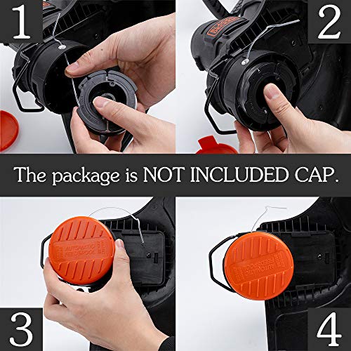 FutureWay String Trimmer Replacement Spool Line 0.065” LST201 GH900, Weed Eater String Autofeed Spool Line 30ft Compatible with Black Decker AF-100, Cordless Trimmer Edger Replacement (8 Spools) - Thumbnail 4