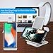 Qi Wireless Charger,Guanchi Aluminum Fast Wireless Charging Pad Stand (NO AC Adapter) for Galaxy Note 8 S8 S8 Plus S7 Edge S7 S6 Edge Plus Note 5, Standard Charge for iPhone X iPhone 8 8 Plus-Silver