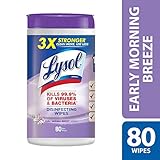Lysol Disinfecting Wipes, Early Morning Breeze, 80ct