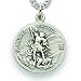 TrueFaithJewelry Sterling Silver United States Marine Corps Medal with Saint Michael Back, 3/4 Inch