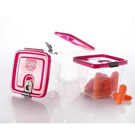 24 recipientes de plástico para almacenamiento de alimentos con ...