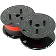 Compatible Sharp Electronic Calculator Ribbon Twin Spool Black and Red Ribbon - Fits All Twin Spool Models