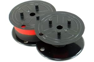 Sharp Electronic Calculator Ribbon Twin Spool Black & Red Ribbon - Fits All Twin Spool Models