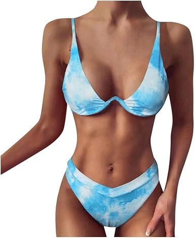 plus size tie dye bikini
