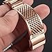 For Fitbit Charge 2 Bands, bayite Replacement Bands Metal Bracelet Bangle for Fitbit Charge 2 Adjustable Rose Gold 5.5