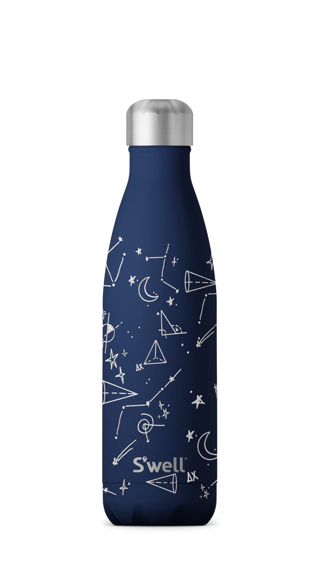 S’well Stainless Steel Water Bottle 17 ounces Midnight Sky Triple Layered Vacuum Insulated Containers Keeps Drinks Cold for 36 Hours and Hot for 18 Perfect for On the Go