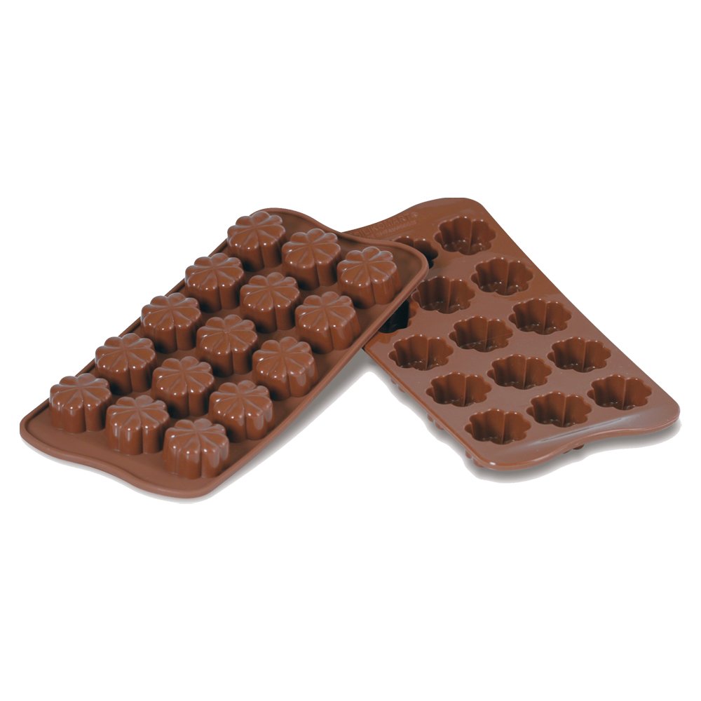 Silikomart - SCG08 FLEURY - Silicone Chocolate Mould, Brown