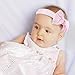 Subesty Baby Girls Elastic Nylon Headband Bow Knot Hair Band For Toddler Infant Set Of 4