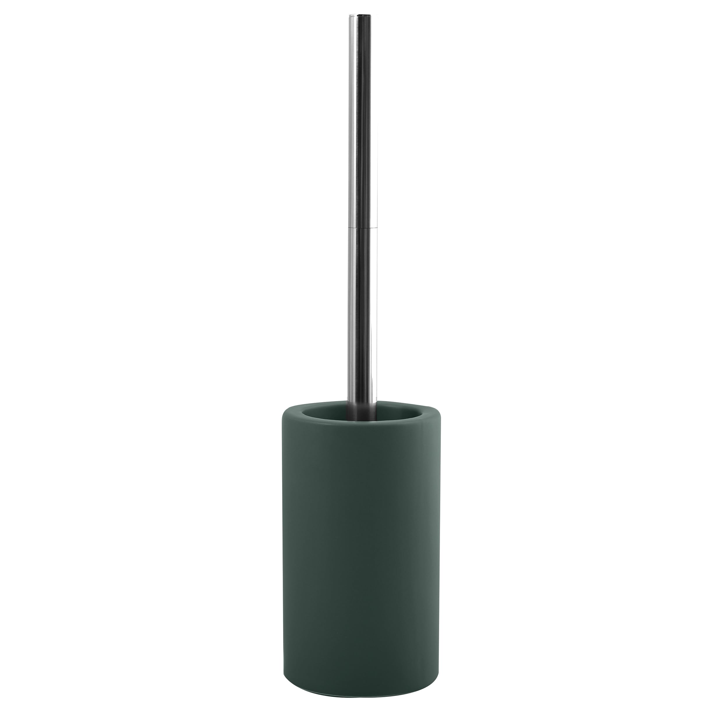 Spirella Tube Toilet Brush Toilet Brush Made of Porcelain Matt Dark Green