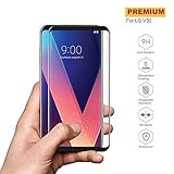 LG V30 Screen Protector, blockone Premium Tempered Glass 3D Full Coverage Screen Protector For LG V30 [9H Hardness] [Anti-Fingerprint] [High Responsivity] [Bubble Free]