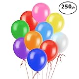Assorted Color Party Balloons (250 Pcs) – Lets Party with a Pack of 12” Latex Balloons – Perfect for Kids Birthday Parties, Events, or Activities – Fun & Colorful, Easy to Inflate Ball Balloons