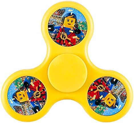 Fakalove Lego Hand Toys Triangle Fingertips Peg-top Toys Toy Game Whipping Top Scopperil Finger Tip For Adults and children Spinner Fidget