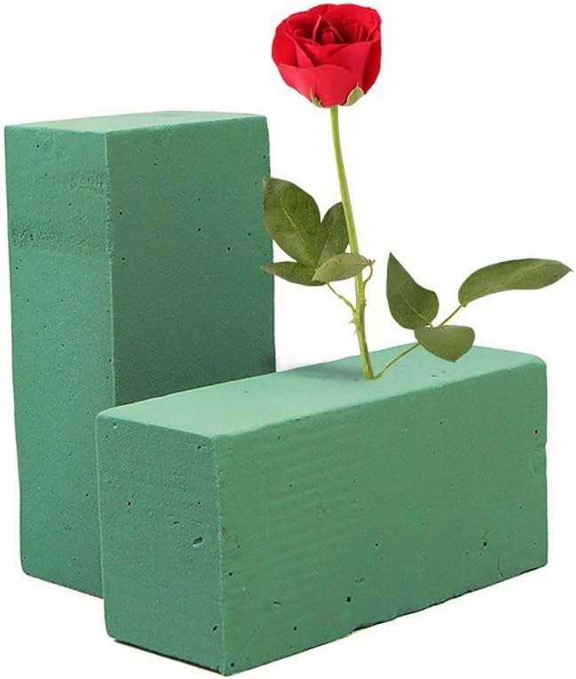 Bloc De Mousse Florale (Oasis) Vert - 23x11x7 Cm, Pour Arrangements De Fleurs Fraîches, Mariage, DIY