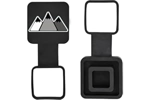 OMLKIBO 2 Inch Trailer Hitch Tube Cover Plug Cap, Trailer Receiver Tube Hitch Plug Cap Compatible with Toyota Car Accessories.