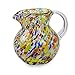 NOVICA Artisan Crafted Multicolor Hand Blown Recycled Glass Pitcher From Mexico 'Confetti' (71 Oz)
