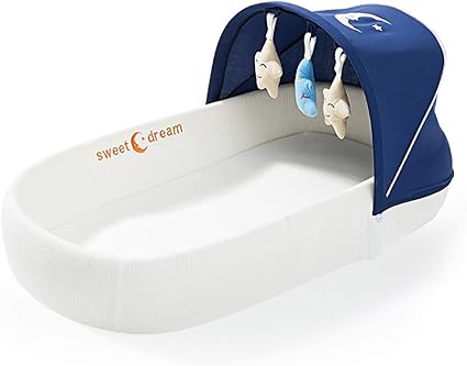 Babywiege Fur Bett Wickelauflage Babyliege Atmungsaktives Und Hypoallergenes Co Sleeping Babybett Tragbares Kinderbett Aus 100 Baumwolle Fur Schlafzimmer Reise Babyliege Amazon De Kuche Haushalt