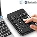 Bluetooth Number Pad, Wireless Numeric Keypad - Lekvey Rechargeable Slim 18-Key Number Keypad Keyboard Compatible for MacBook, iMac, OS, Windows, Laptop, PC Surface Pro, etc