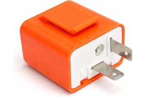 MGI SpeedWare 2-Pin LED Turn Signal Flasher Relay 12v, Adjustable Speed (1 Pack)