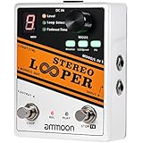 ammoon Stereo Looper Pedal Electric Guitar Effect Pedal 10 Independent Loops Max. 10 minutes Recording Time Unlimited Overdubbing