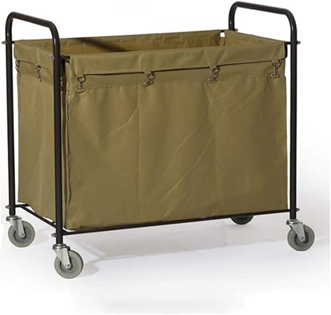 HYDT Carrito de lavandería Carro de lavandería con Ruedas Comercial con