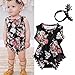 bestpriceam Baby Clothes, Newborn Toddler Printing Bodysuit Romper Jumpsuit (6-12M, Black)