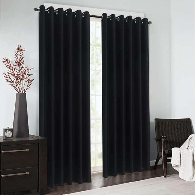 XXR Blackout Thermal Luxurious Soft Window Room Curtains | Perfect Curtain Environment for Privacy and Relaxation | Ideal for Bedrooms, Living Rooms, Dining Rooms & Other Places