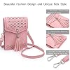 seOSTO-Womens-Small-Crossbody-Bag-Tassel-Cell-Phone-Purse-Holder-Wallet
