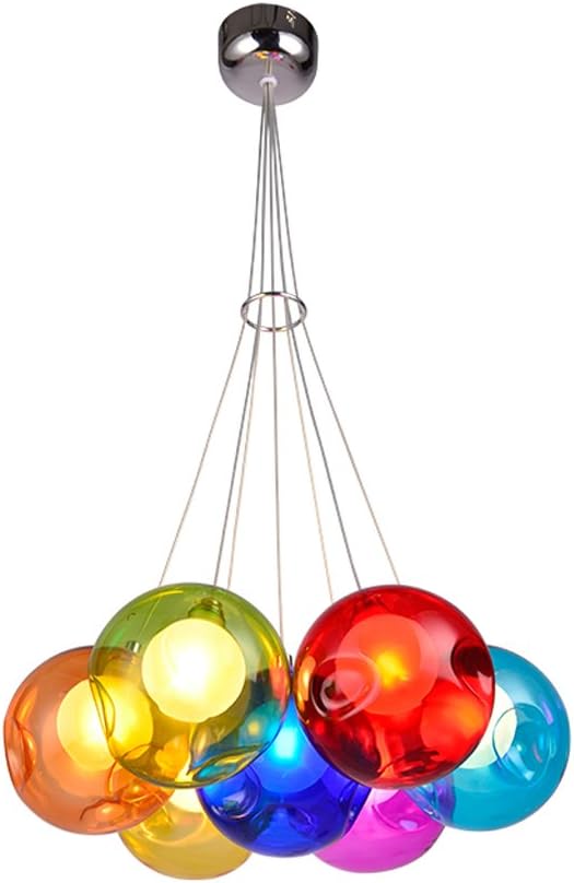 Helen Children's Creative Living Room Chandelier Dining Room Chandelier Chandelier Ball Bubble Colored Glass Balls Ball Glass Ball