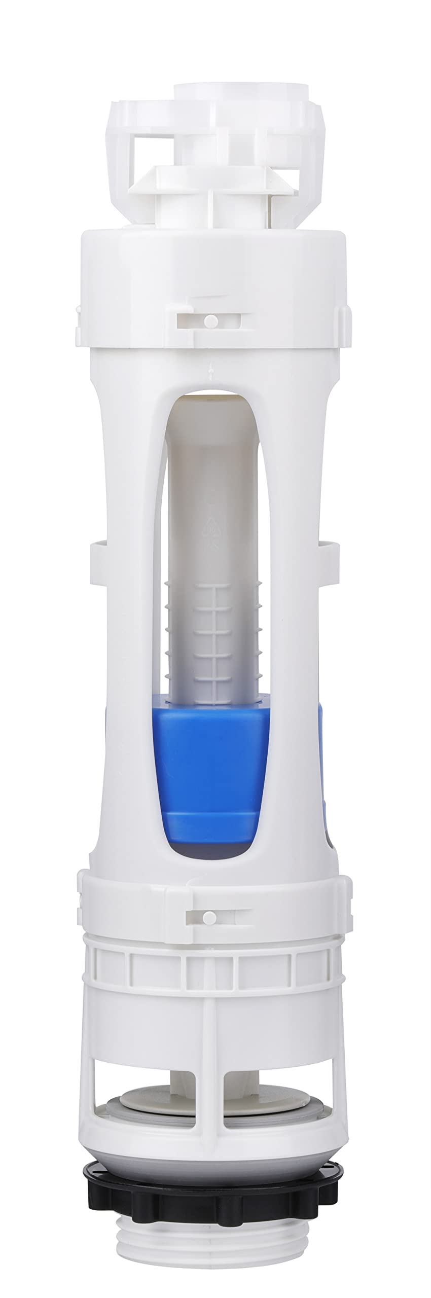 Roca Dual Flush Cistern Valve, 2 Inch Toilet Flush Valve Repair Kit, Two Piece Toilet Replacement Part, D2D for Screw-in rods, AH0004800R