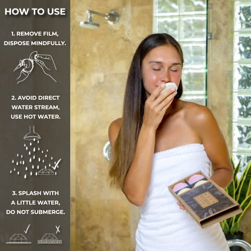 Natureva Organic Shower Steamers Aromatherapy 8 XL Natural Shower