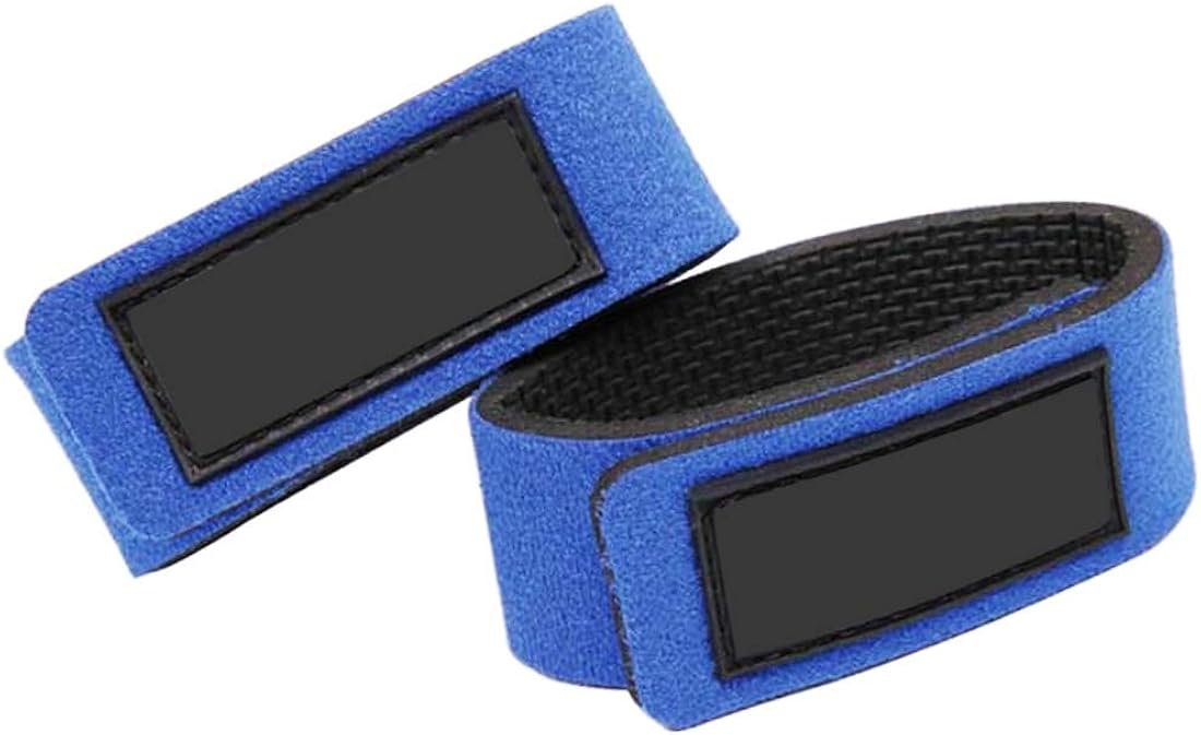 Lime2018 Fishing Rod Tie Strap，Velcro Straps with, Fishing Rod Card Slot Strap Fishing Gear Auxiliary Supplies (Blue, red, Black, ) 3pcs : Clothing