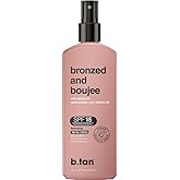 b.tan SPF 15 Sun Tanning Lotion Spray | Bronzed and Boujee - Best Tan Intensifier, Browning Outdoor Bronzing Accelerator, Packed w/Jojoba Oil, Niacinamide, & Vitamin B5, Austrailian Brand, 8.45 Fl Oz