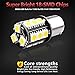 Yorkim Super Bright 1156 LED Light Bulbs with 18pcs 5050 Chipsets for LED Brake Lights, LED Turn Signal Lights, LED Backup Reverse Lights, 1141 LED Bulbs, 7506 LED Bulbs – Pack of 10, White