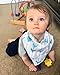 American Kiddo Baby Bandana Drool Bibs for Boys 100% Waterproof Organic Cotton With Snaps and Back Pocket (4-Pack) for Drooling and Teething Babies and Toddlers - 