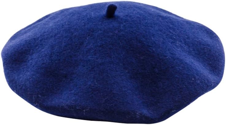 Littleducking Navy French Beret Hat Fancy Dress Accessory Winter Autumn Wool Unisex Cap