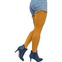 mustard tights ladies