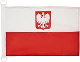 AZ FLAG Poland Civil Ensign Nautical Flag 18x12 in Polyester