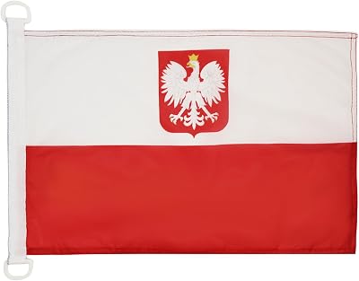 AZ FLAG Poland Civil Ensign Nautical Flag 18x12 in Polyester
