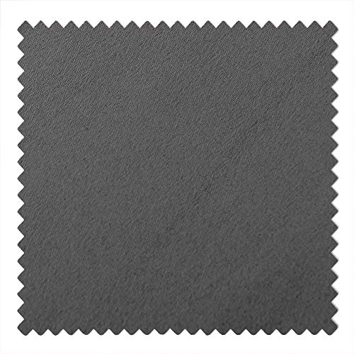 cololeaf Flame Retardant Fire Resistant Curtains Thermal Insulated Blackout for Home Kitchen Office Hotel School Cinema and Hospital- Anti-Bronze Grommet - Grey 52W x 63L Inch (1 Panel)
