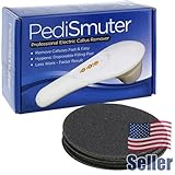 PediSmuter Electric Callus Remover | Refill Pads - Fine Grit - 30 Count