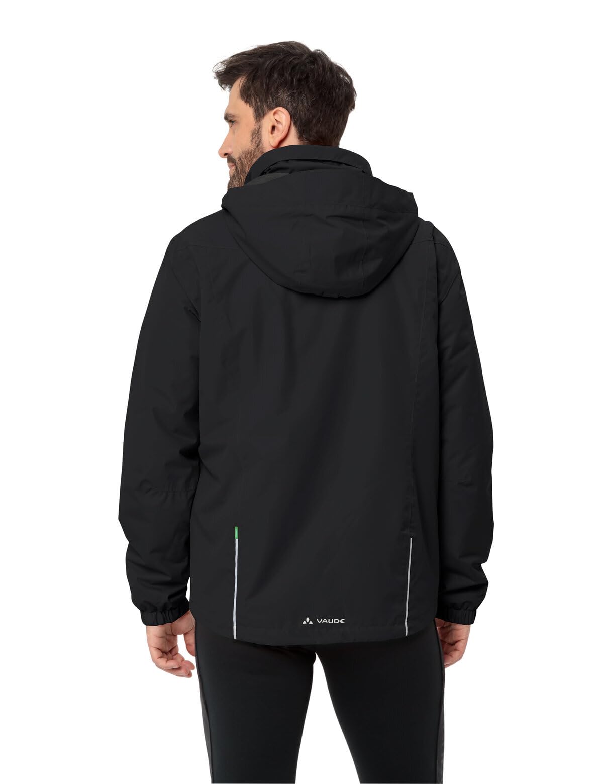 VAUDE Herren Fahrrad- Regenjacke Escape Bike Warm Jacket, wärmend, wasserdicht, winddicht und atmungsaktiv, black, S 3