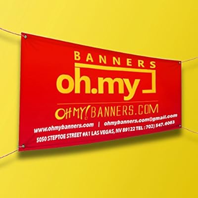 Amazon Com Custom Vinyl Business Banner Uv Full Color Banner
