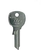 Kaba 1646 0.09 x 0.09 in. Ilco Nickel Plated Brass USPS Mailbox Key Blank44; Pack Of 10