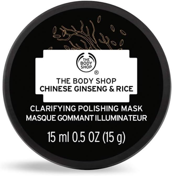The Body Shop Chinese Ginseng Rice Clarifying Polishing Mask 15ml New
