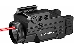 XYH-WIN Aluminium USB Rechargeable Taurus G2c G3C Pistol Green/Blue/Red Laser Light Combo, 600 Lumens Tactical Picatinny Rail Light with Laser Sight for Pistol