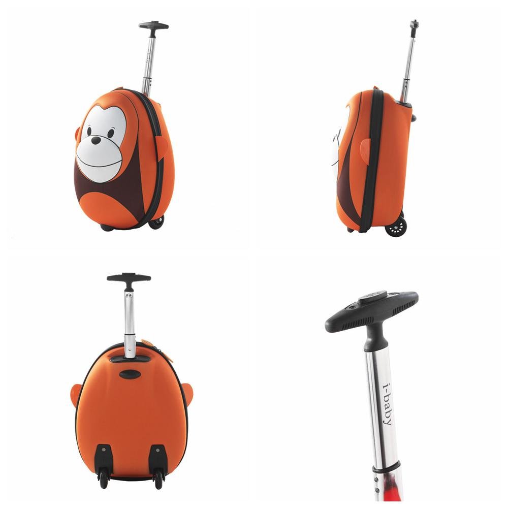 Kids' Luggage Luggage & Bags ibaby 3D Animal Kids Rolling Luggage Toddler Waterproof Travel
