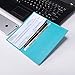 Kookio Leather Checkbook Cover for Register Duplicate Checks Slim Wallet with Pen Holder and Card Slot for Men & Women