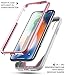 Poetic Guardian [Scratch Resistant Back] [Built-in-Screen Protector] Full-Body Rugged Hybrid Bumper Clear Case for Apple iPhone X (2017)/ iPhone Xs (2018) - Pink/Gray