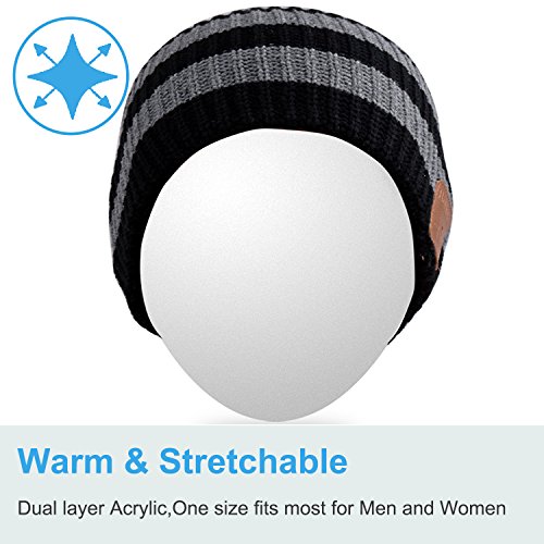 image for Rotibox Winter Fashional Bluetooth Beanie Hat Music Cap with Wireless 